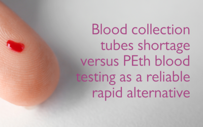 Business as usual: Blood collection tubes shortage versus PEth blood fingerprick sample as a reliable alternative.