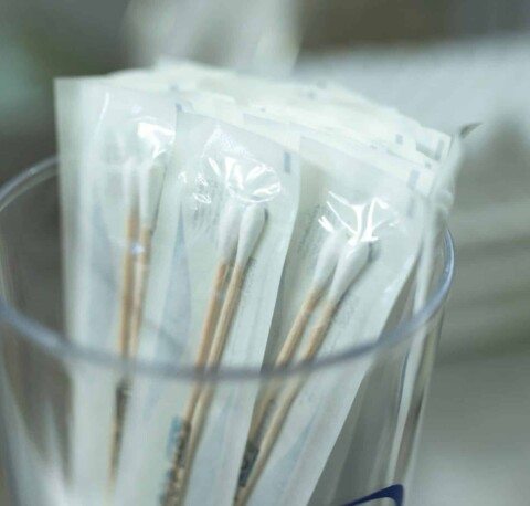DNA testing cheek swabs